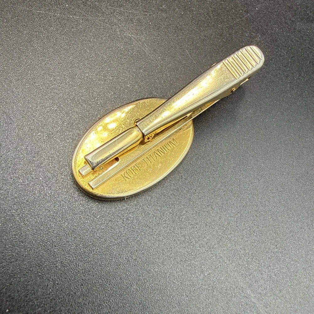 Vintage KOBE TITANIUM Tie Clip Bar Kobelco Corporate Promo